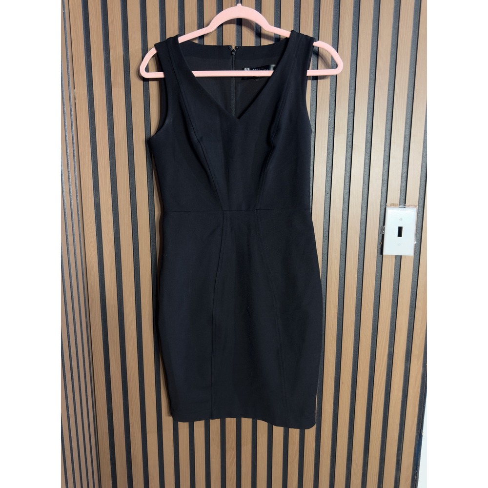 Project Gravitas Black V Neck Sheath Dress Made in‎ USA Size 4